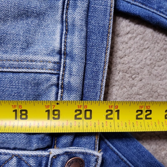 Judy Blue Jeans & Denim Vest Set XL 16W High Waist Sherpa Lined Shearling Cuff - Picture 7 of 16